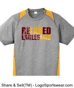 ReLAXed Dad: Grey and gold colorblock t-shirt Design Zoom